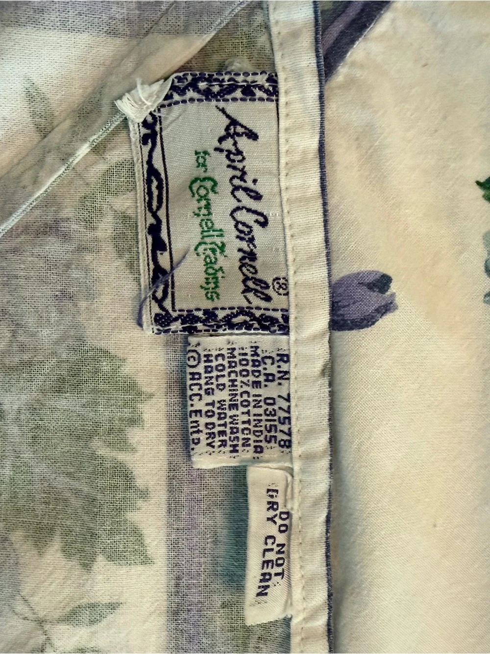 April Cornell Floral Cotton Tablecloth